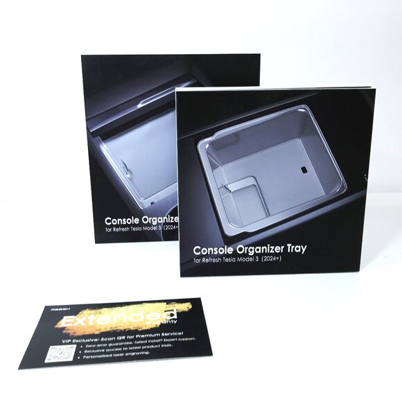 Tesla Model 3 Refresh Console Organizer Tray Set, New in Box - Picture 2 of 10